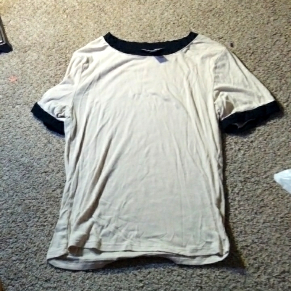 creme fitted shirt